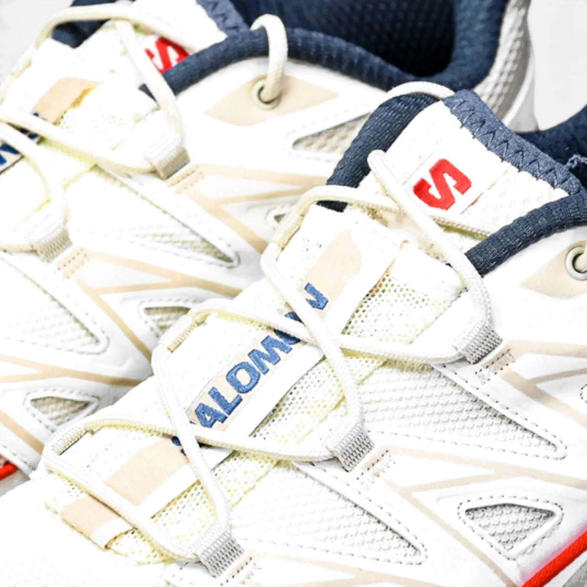 Salomon XT-6 Vanilla Ice/Bleached Sand/Red Orange