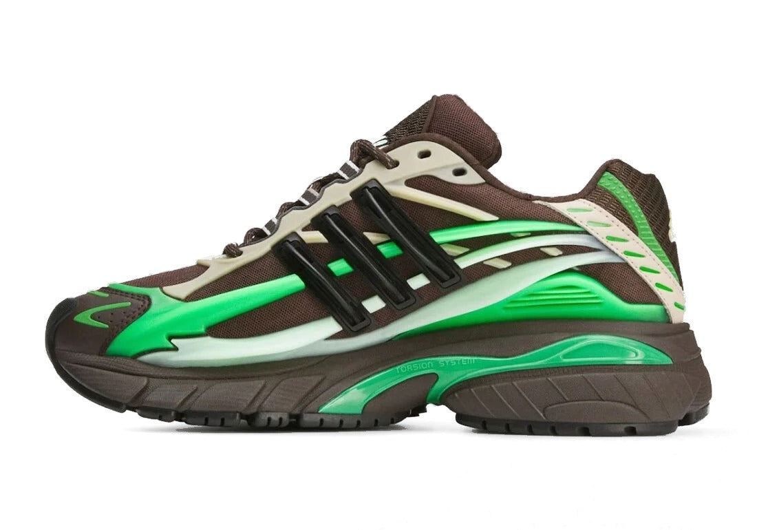 Adidas Adistar Jellyfish Pharrell Dark Brown Frozen Green - medial side