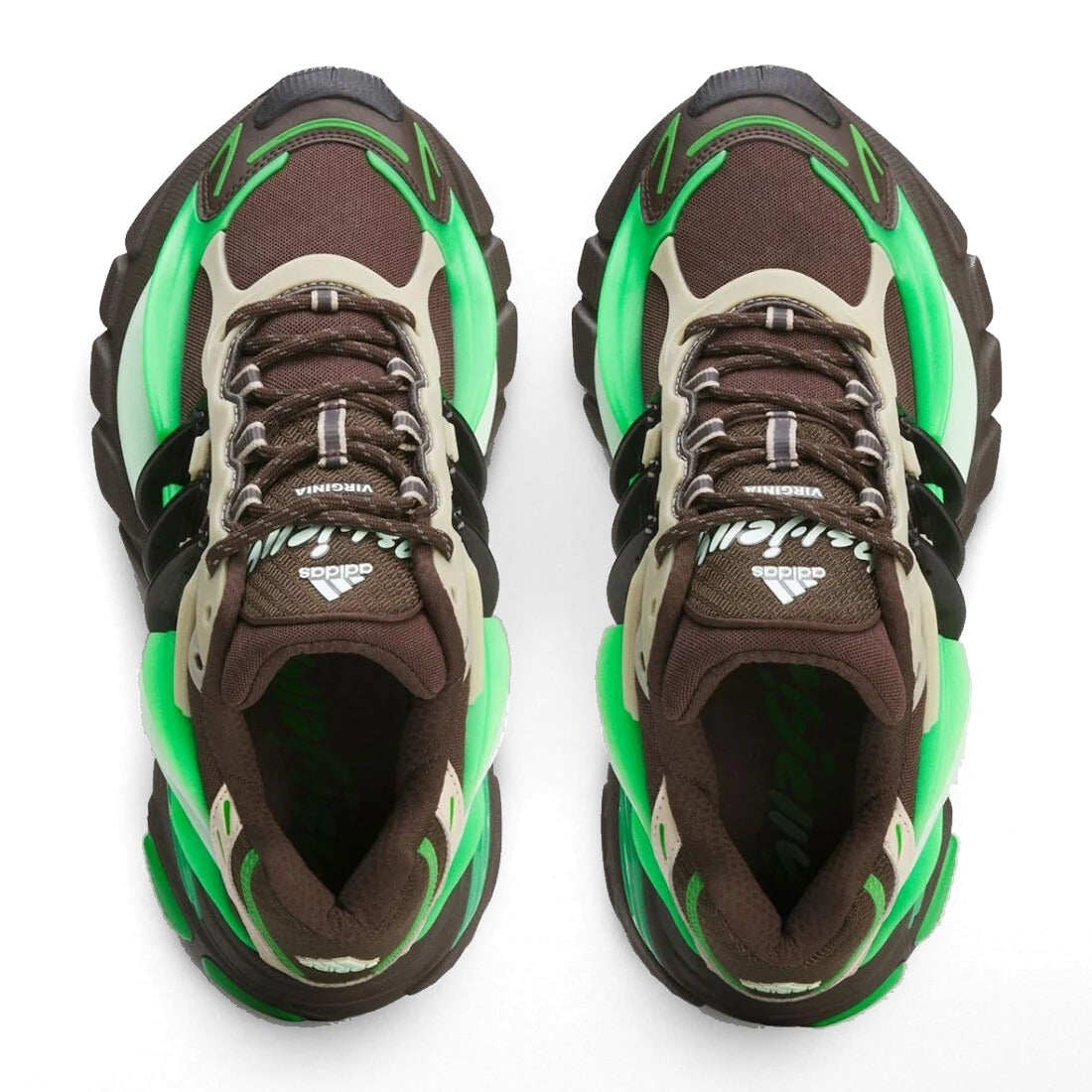 Adidas Adistar Jellyfish Pharrell Dark Brown Frozen Green - top