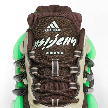 Adidas Adistar Jellyfish Pharrell Dark Brown Frozen Green - tongue detail