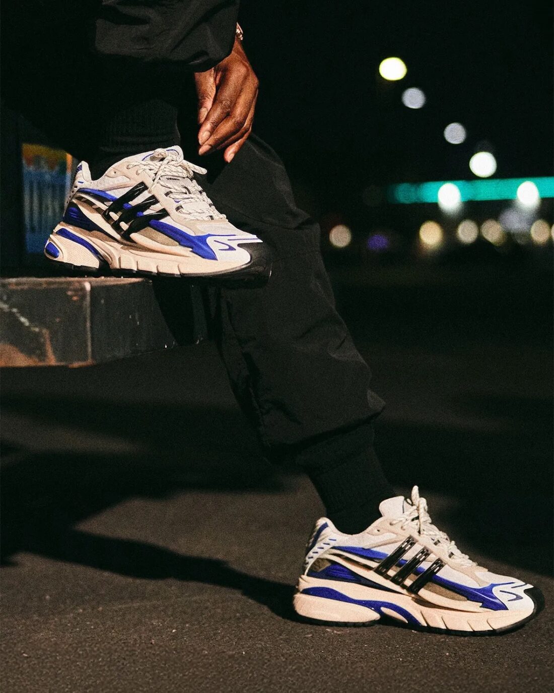 Adidas Adistar Jellyfish Pharrell Royal Blue - on feet