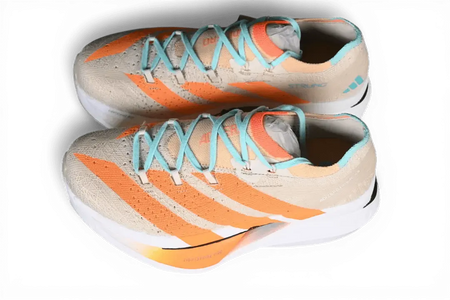 Adidas Adizero Prime X3 Strung Orange White Wheat Blue - Running Shoes