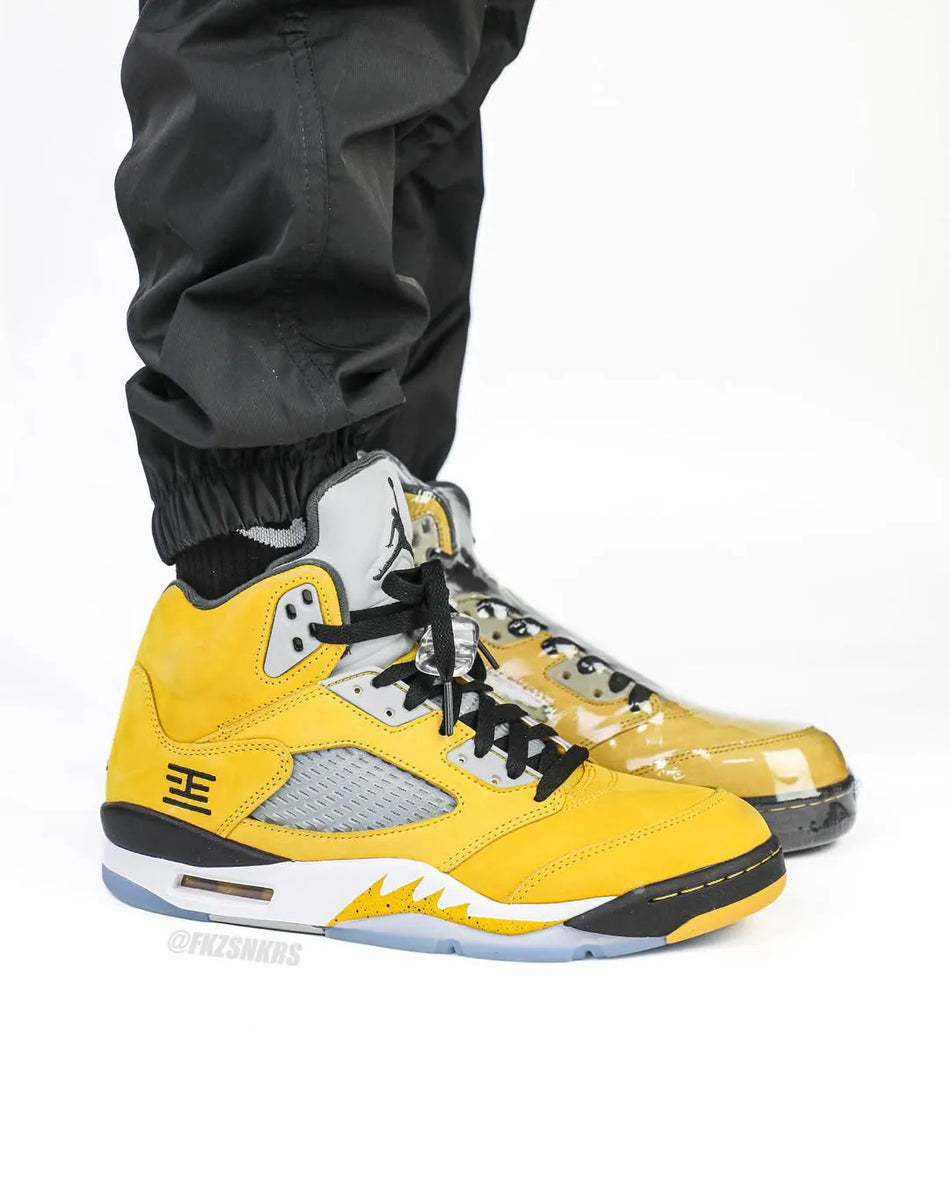 Air Jordan 5 Retro Tokyo T23 worn on feet