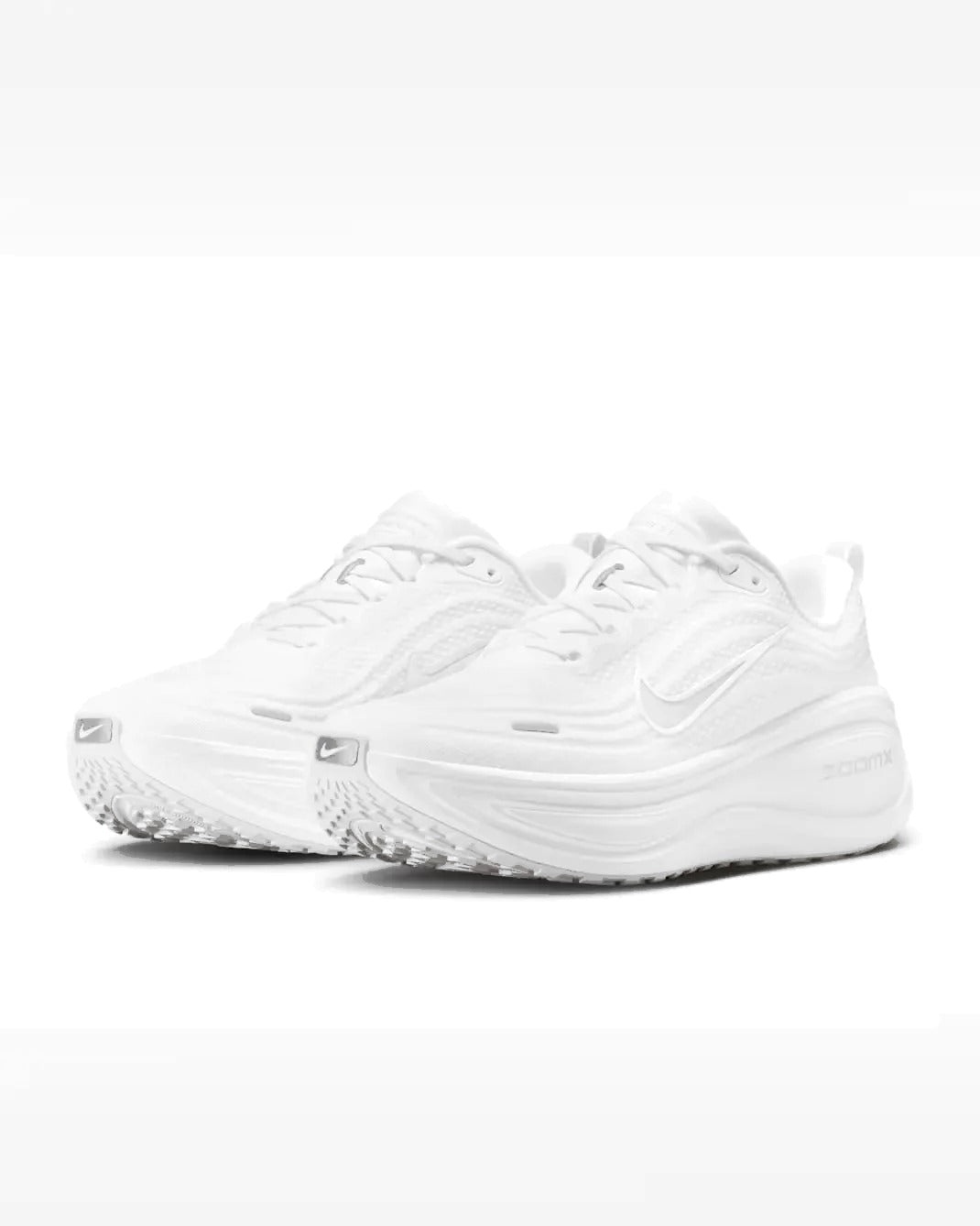 Nike Vomero Plus White Metallic Silver Light Smokey Grey - Running Shoes