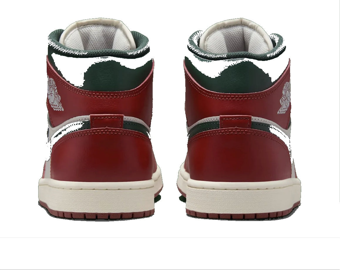 Air Jordan 1 Mid Redstone Midnight Green