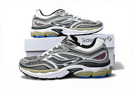 Saucony ProGrid Omni 9 Metallic Grey Silver – Sneaker - Running Shoes